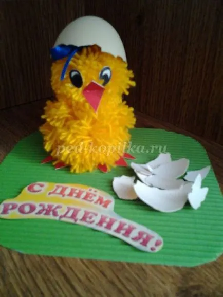 Csirke a pompon kezük