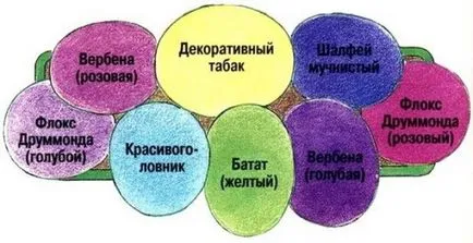 Virágoskert az ország saját kezűleg - design, típusú, tervezési ötletek, diagramok, opciók (kezével) Virágoskert az ország saját kezűleg - design, típusú, tervezési ötletek, diagramok, opciók