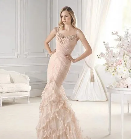 Színes esküvői ruha a legjobb modellek és színek (73 fotó)
