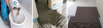 Keverékek betonaljzat fogyasztás