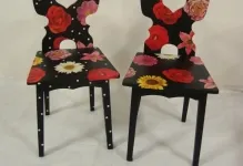 Decoupage szék gyermek kezét, egy fénykép és a mester-osztály, régi, fából készült videó, törlőkendők