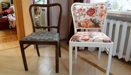 Decoupage szék stílusában Provence, a mester osztály létrehozására régiségek