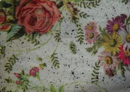 Decoupage stílusában Provence alapelemeit technika képek és videó