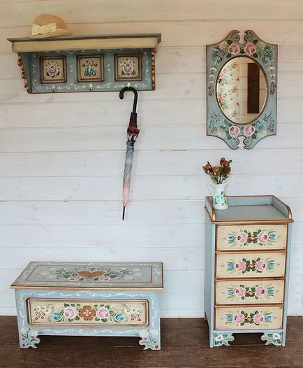 Decoupage bútor stílusában Provence kezük mesterkurzus lépésről lépésre