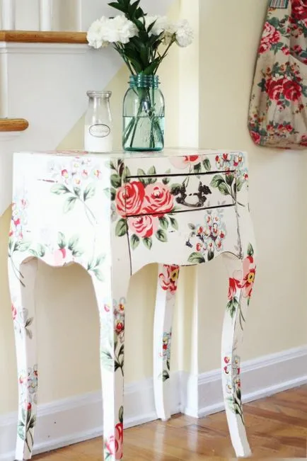 Decoupage bútor stílusában Provence kezük mesterkurzus lépésről lépésre
