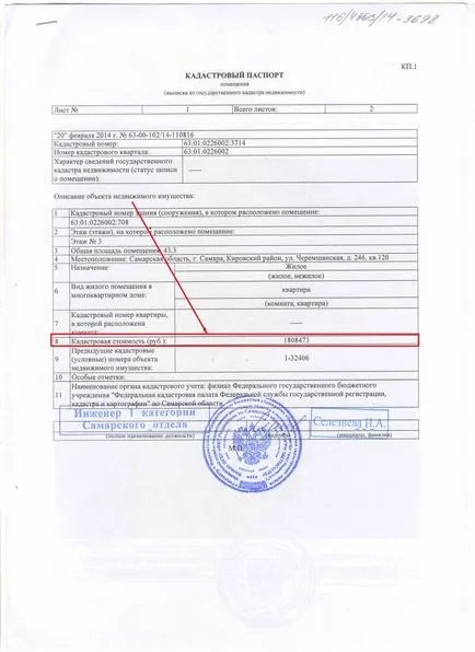 Изчисляването на кадастралната стойност на имота през 2017 г.