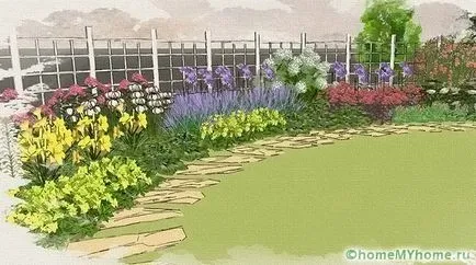 Растения за снимката на алпийски слайд и имената, примери за алпинеуми