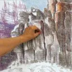 Начертайте скалист каньон - Visual грамотност - аерограф за всички