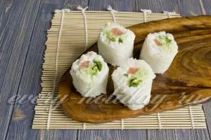 Rolls без нори у дома, рецептата със снимка