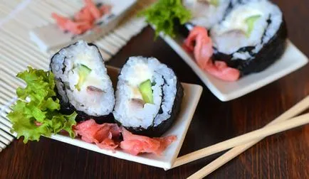 Rolls с краставица (проста, със сьомга) рецепти със стъпка по стъпка снимки