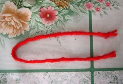 Руски народни кукла stolbushka с ръцете си от тъкани