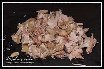 Салата с пиле, ябълка и целина, домашно приготвени рецепти