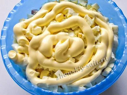 Салата с царевица, колбаси и краставици - рецепта със снимка (рецепта) Салата с царевица, колбаси и прясна краставица - рецептата със снимка