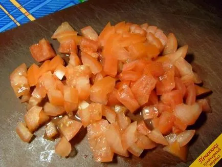 Китайско зеле салата с домати и сирене (стъпка по стъпка рецепта със снимки)
