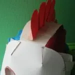 Készíts egy maszkot kakas a kezüket (kakas) Készíts egy maszkot kakas a kezüket