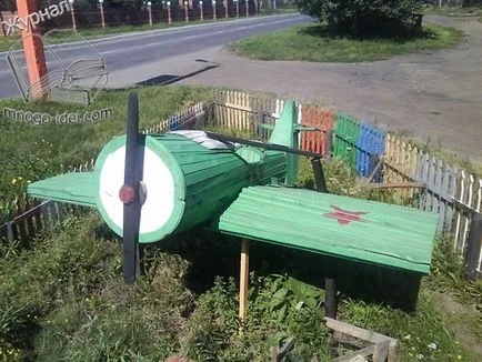 Játszótér saját kezűleg, traktor, helikopter, fegyver, gép fából