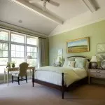 Комбинация от зелени интериорни цветови комбинации в дизайнерски стаи
