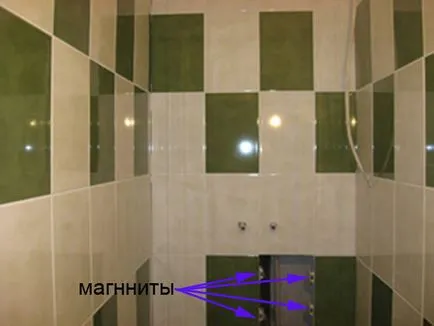 Странично в тоалетната като промяната, затворете пластмасовите панели и други материали