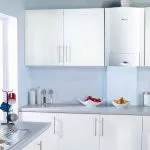 tervezés konyha gázkazán a falon képek