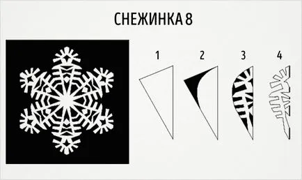 Схеми на хартия снежинки