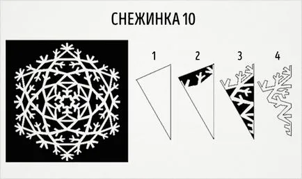 Схеми на хартия снежинки
