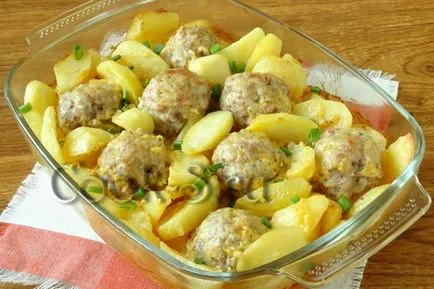 Кюфтета с картофи на фурна - стъпка по стъпка рецепта със снимки, различни