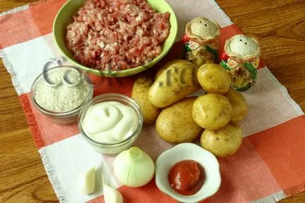 Кюфтета с картофи на фурна - стъпка по стъпка рецепта със снимки, различни