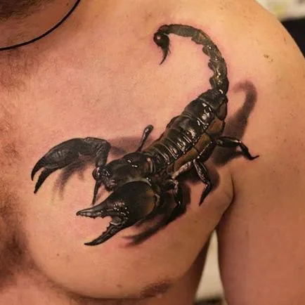 Scorpion татуировка - стойност и снимка скорпион татуировка