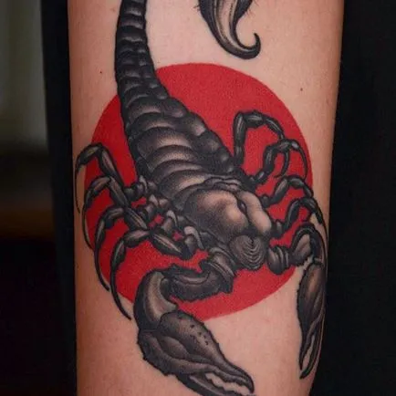 Scorpion татуировка - стойност и снимка скорпион татуировка