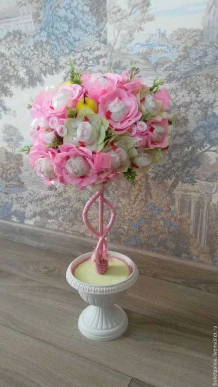 Topiary бонбони майсторски клас със собствените си ръце, стъпка по стъпка снимки на бонбони, от Рафаело, от Chupa (Topiary на бонбони) Topiary бонбони майсторски клас със собствените си ръце, стъпка по стъпка снимки на бонбони, от Рафаело, от Chupa