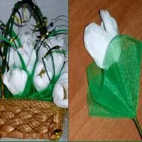 Лалета от гофрирана хартия