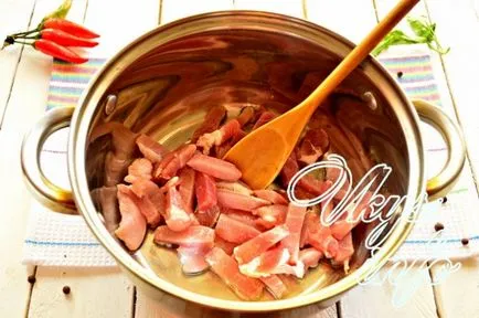 Печени картофи с месо в тенджера с една стъпка по стъпка рецепти снимки