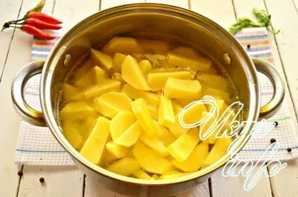 Печени картофи с месо в тенджера с една стъпка по стъпка рецепти снимки