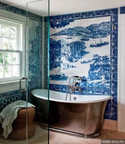 Design fürdőszoba WC nélkül kis méretű fénykép