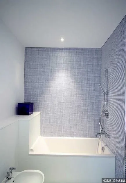 Design fürdőszoba WC nélkül kis méretű fénykép