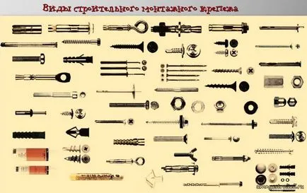 Видове скрепителни елементи и монтаж сграда
