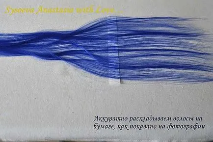 Коса за кукли - правя с ръцете си