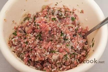 Dolma szőlőlevél, a lépésről lépésre recept fotók