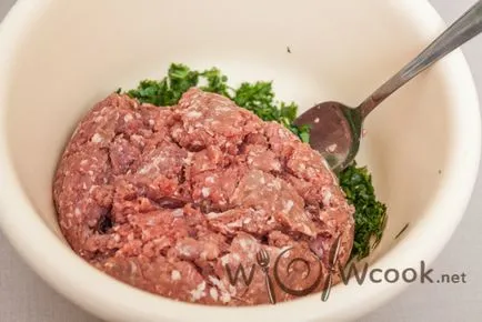 Dolma szőlőlevél, a lépésről lépésre recept fotók