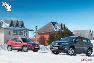 Усвояването на спаринг с най-новата Toyota RAV4 и VW Tiguan диск офроуд