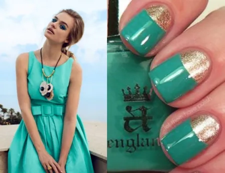 Turquoise обличане (167 снимки) на пода, на кратко, какво да облека, грим, маникюр, какви аксесоари