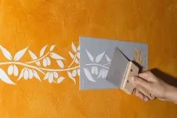 Латексова боя стени валяк, гъба, специални структури (снимка)