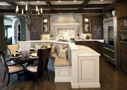 Кухненски дизайн в фотографски функции класически стил