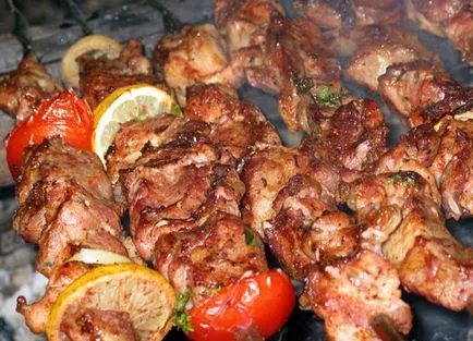 За прибързани - бързи шишчета от свинско месо!