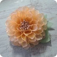 Далия kanzashi - 8 работни срещи в снимки и видео формат