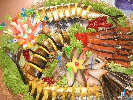Колко е красиво квартира херинга за празника маса)