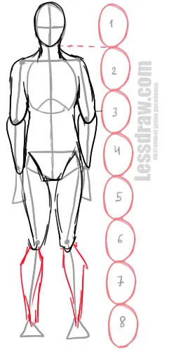 Как да се направи човек в цял ръст, lessdraw