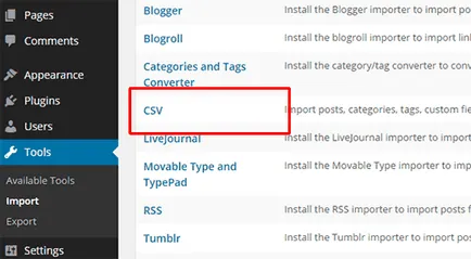 Как лесно да направим записите Импортиране на CSV файл в WordPress, бизнес блог Макс Meteleva (блог) Как лесно да направим записите Импортиране на CSV файл в WordPress, бизнес блог Макс Meteleva