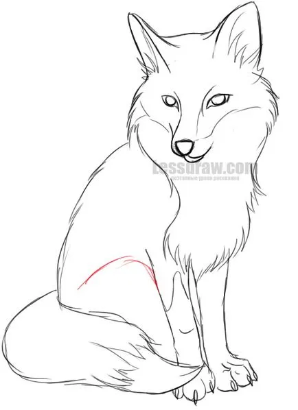 Как да се направи лисица постепенно молив, lessdraw (стъпка по стъпка) Как да се направи лисица постепенно молив, lessdraw