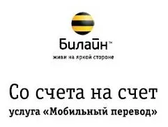 Как да прехвърля пари от телефон на телефон Beeline подробни инструкции